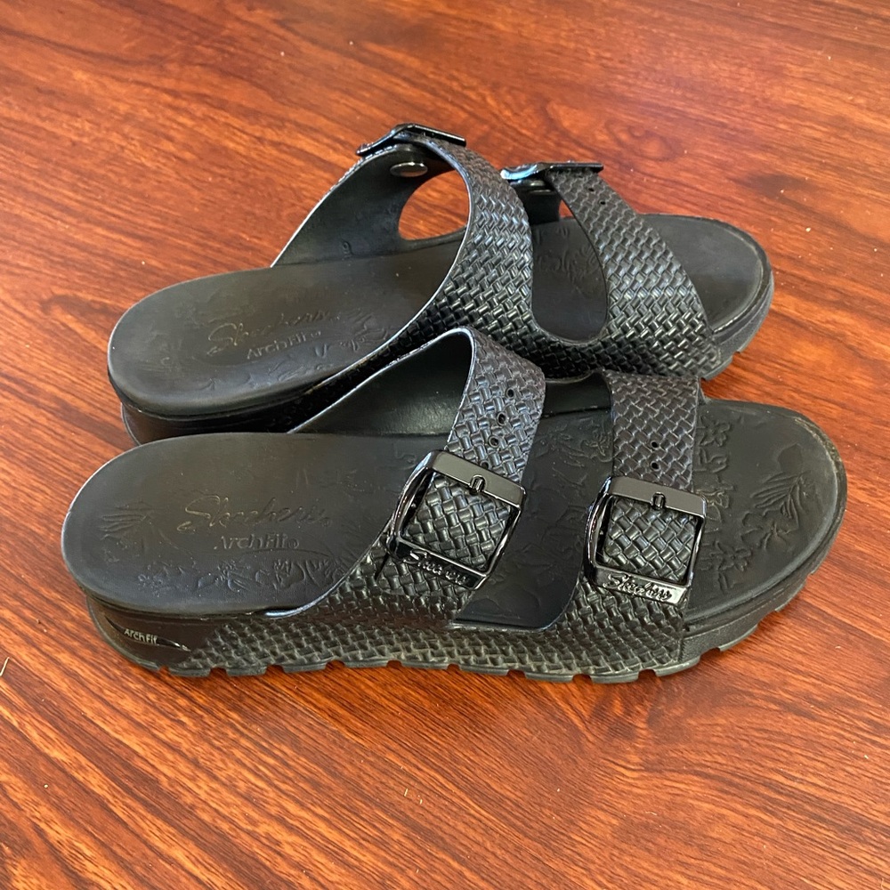 Skechers Black Women Sandals